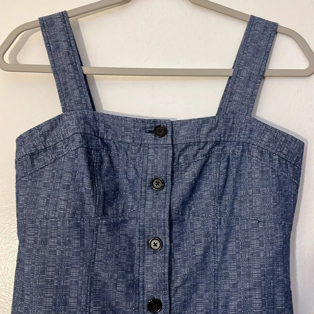 Derek Lam Crosby | DesigNation chambray cotton blend mini dress Women’s size 2 - Picture 3 of 10